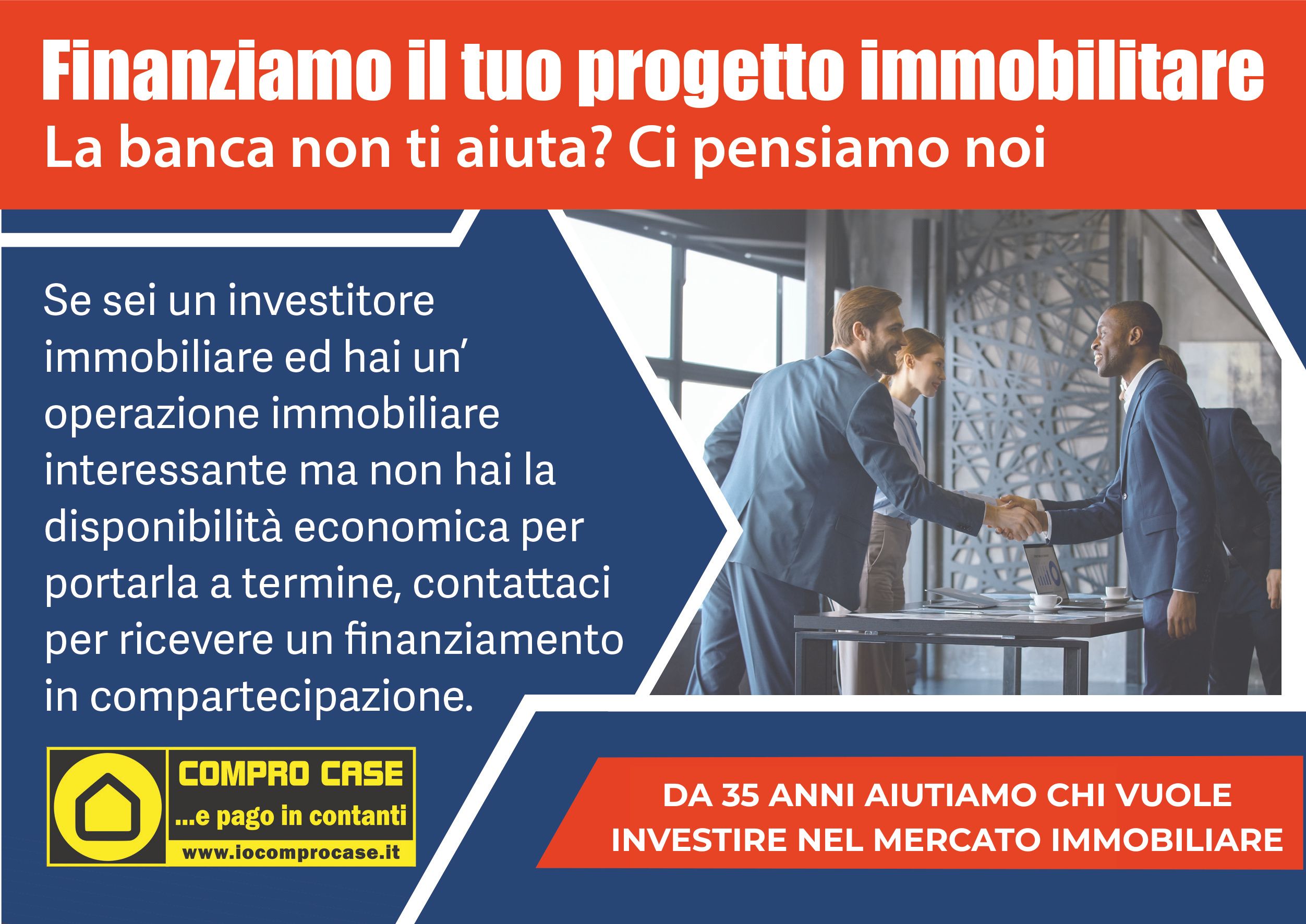 Finanziamo investitori immobiliari